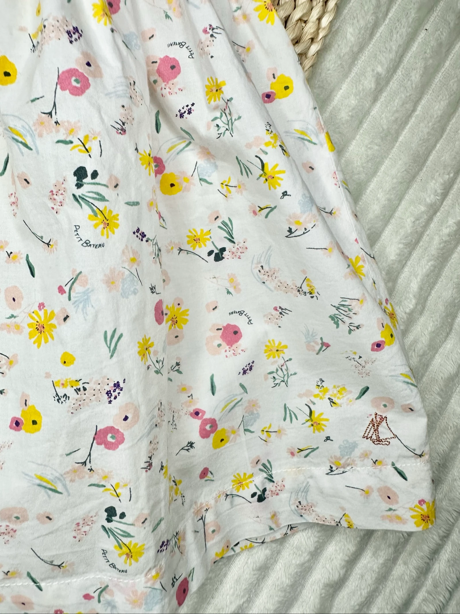 Bloemenjurk Petit Bateau korte mouwen 18 maanden – photo 3